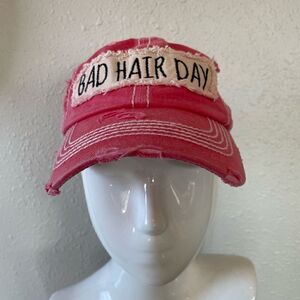 KBethos Bad Hair Day Distressed Hat EUC